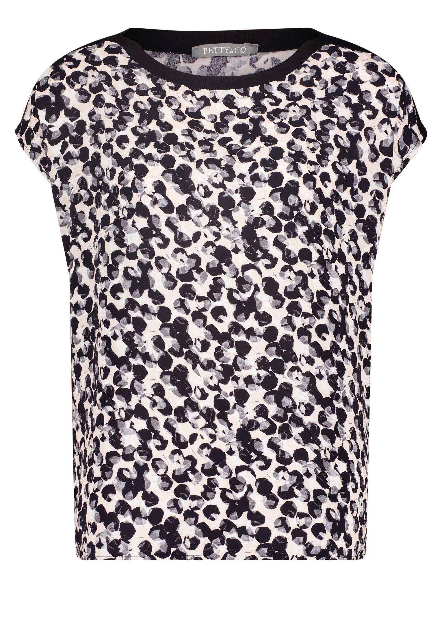 Blusenshirt 36 Figurumspielend - Black-nature