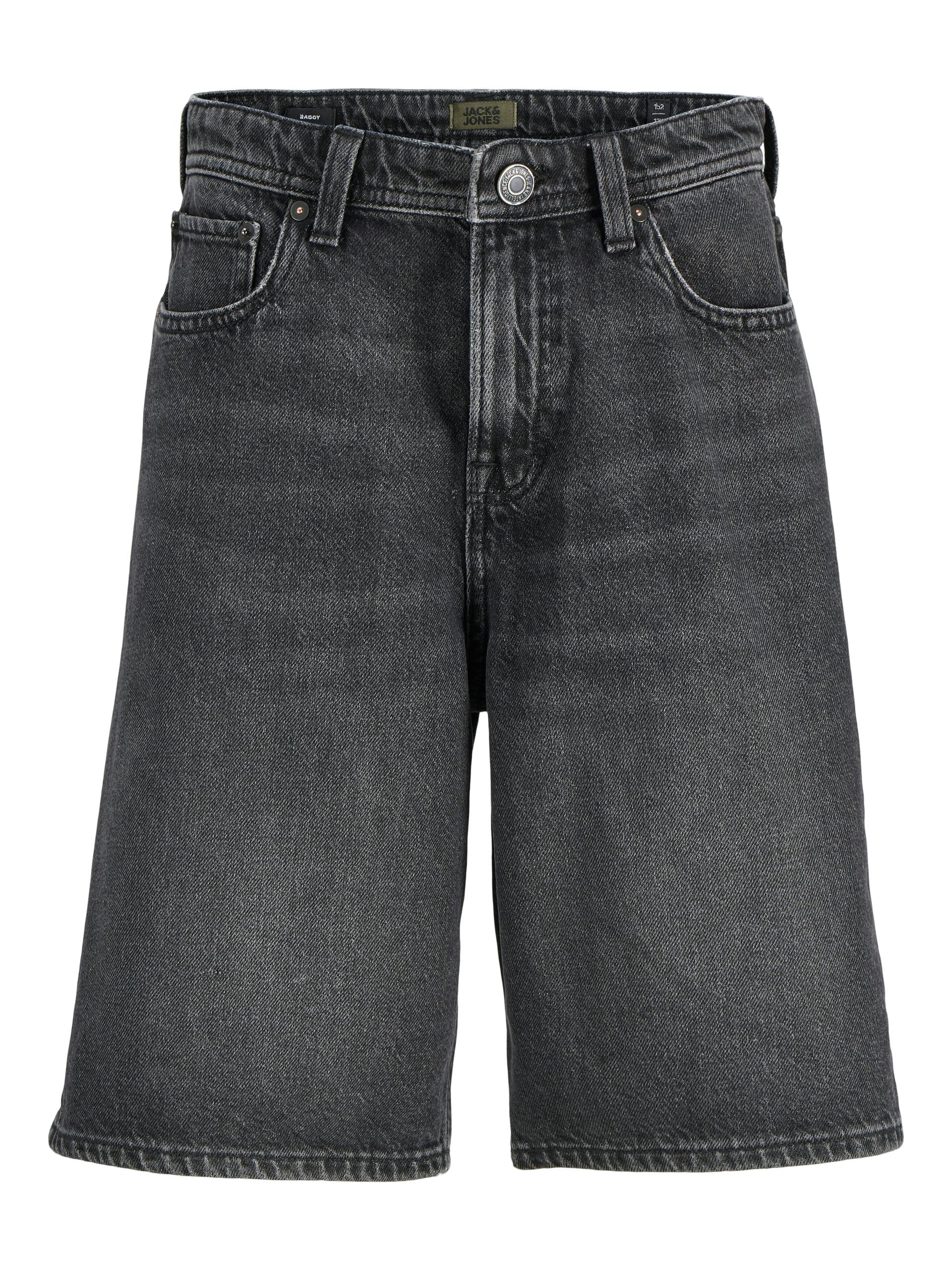 JJIALEX JJORIGINAL SHORTS SQ 175 SN JNR 140 Baggy Fit - Black Denim