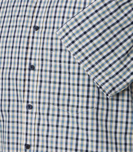 Freizeithemd Kurzarm XXL Comfort Fit - Blau