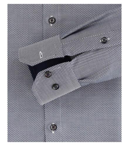Dobby Hemd uni 40 VM - Blau
