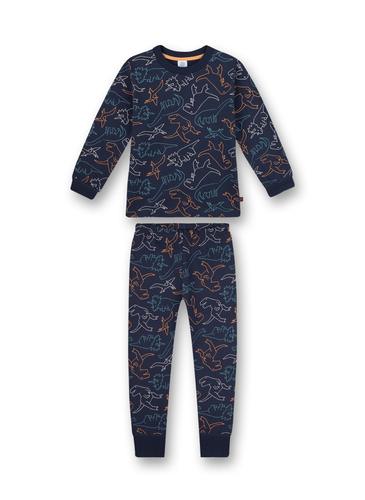Schlafanzug lang 092 - Nordic Blue