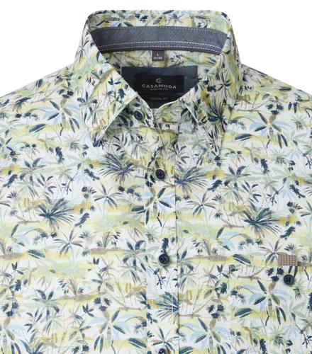 Freizeithemd Kurzarm XXL Casual Fit Short - Grün
