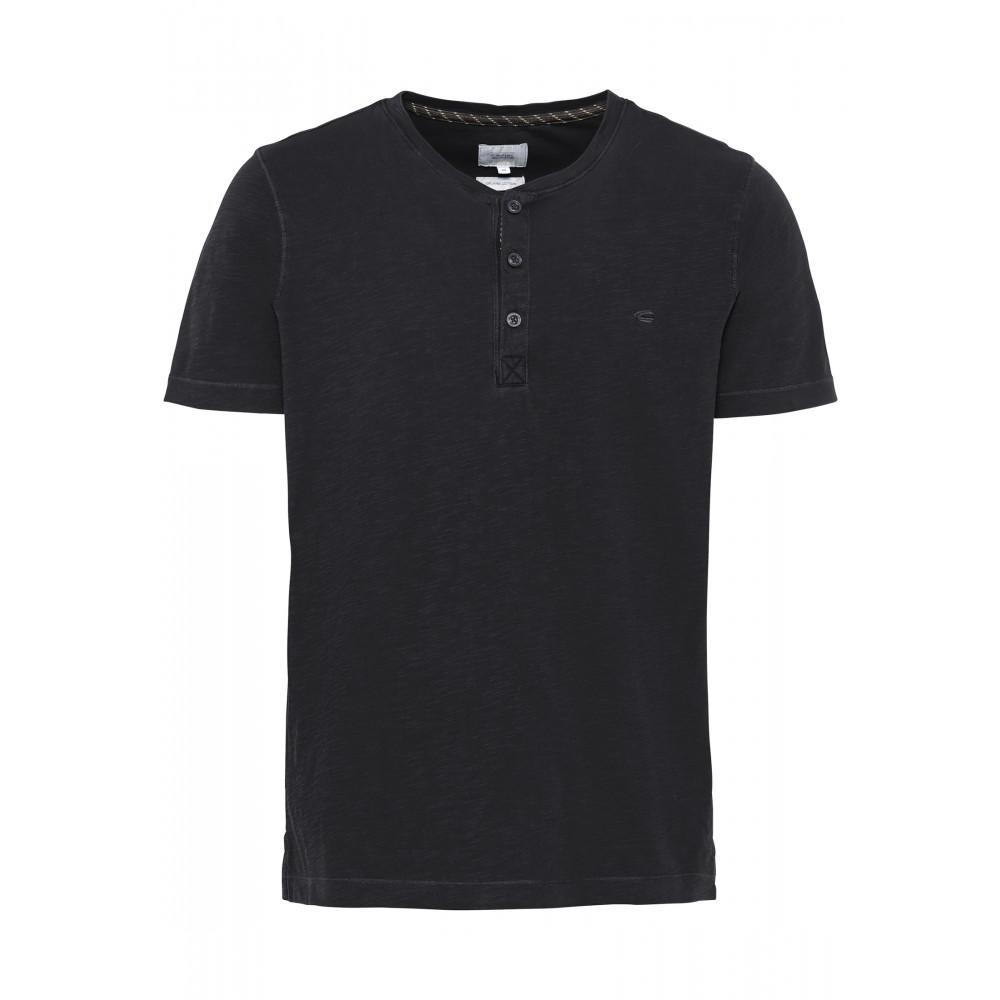 Henley Shirt mit kurzem Arm aus reiner Baumwolle EU Regular Fit - Ite 40