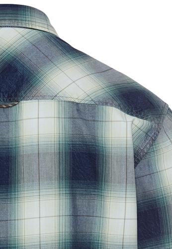 Regular Fit Langarmhemd aus Baumwolle Blau M