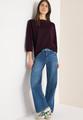 Batwing Shirt mit Tape S - Eggplant Red