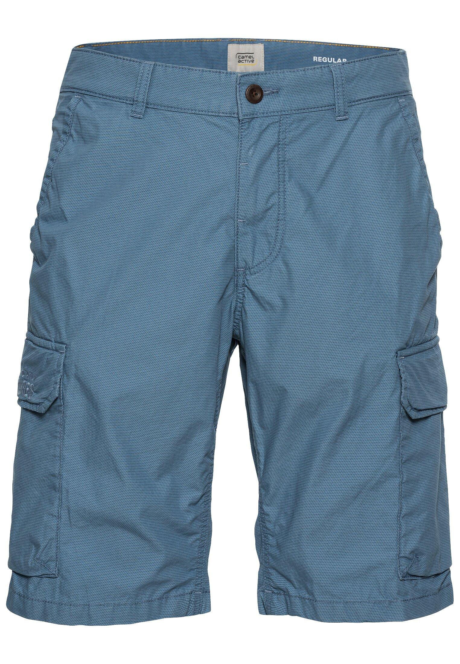 Regular Fit Cargo Shorts mit Minimal Print 33IN Regular Fit - Elemental Blue