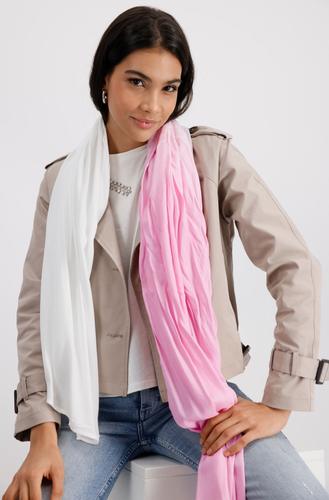 Schal mit Batikverlauf OS - Bubblegum Gemustert
