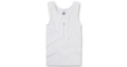 SANETTA Unterhemd Organic Cotton weiß Gr. 104 Mädchen Kleinkinder