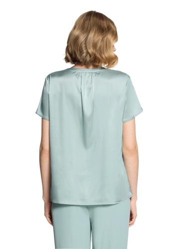 Satin-Bluse