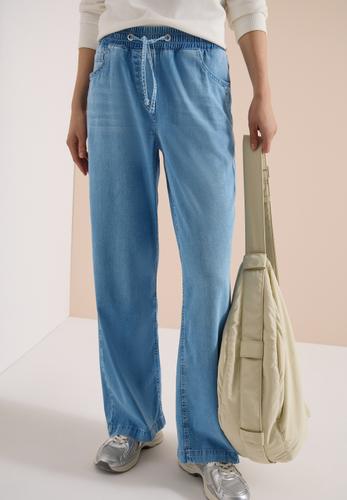 High Waist Wide Leg Jeans im Loose Fit XXL/30 - Light Blue Used Wash