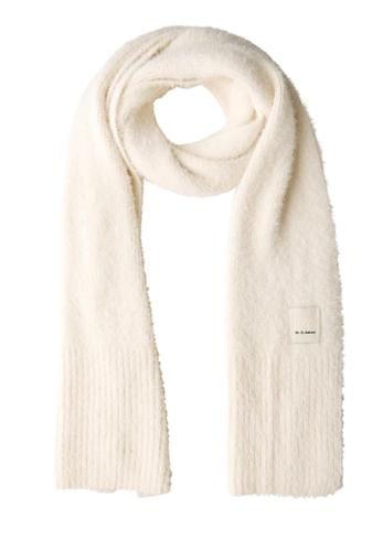 Langer Federgarn Schal One size - Lucid White