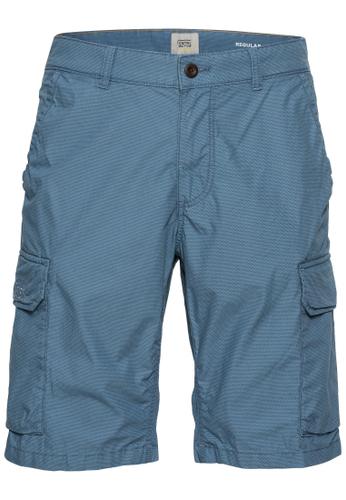 Regular Fit Cargo Shorts mit Minimal Print 33IN Regular Fit - Elemental Blue