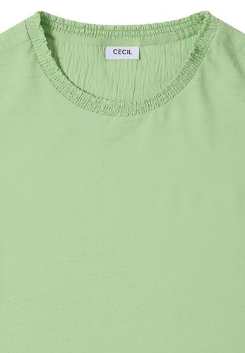 Bluse mit Smock-Ausschnitt