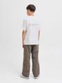 JCOUNION BACK PRINT TEE SS CREW NE JNR 152 Locker geschnitten - Bright White