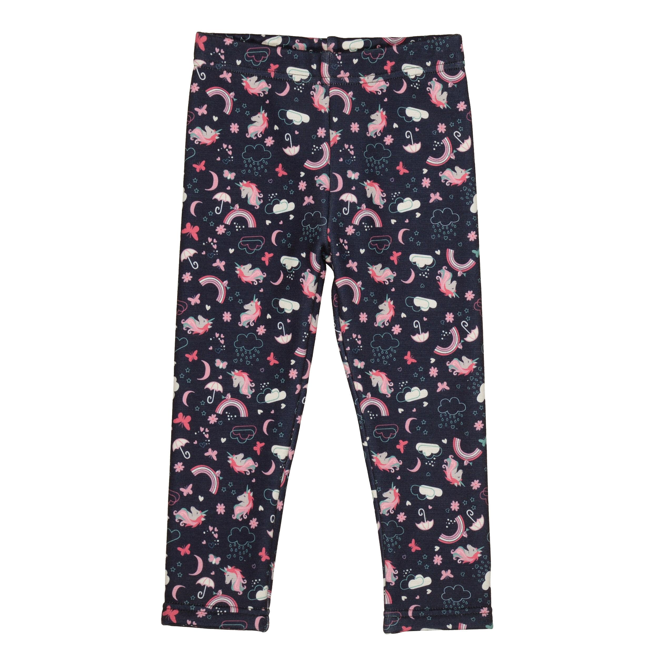 Thermo-Leggings mit Allover-Prints 92/98 bequem - Marine-aop