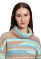 Strickpullover 42 Lässig - Camel/mint