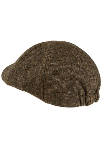 Flatcap aus einem angenehmen Wollmix Braun M
