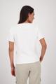 T-Shirt mit Fotoprint und Strasssteinen 46 - Cream