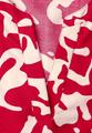 Kurzarm Bluse mit floralem Muster 38 - Salsa Red