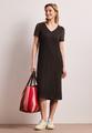 Midi-Kleid aus Spitze in Unifarbe 36 - Espresso Brown