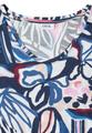 Kurzarm Shirt mit Spitzendetail S - Universal Blue