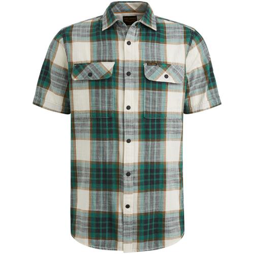 Ctn Slub Herringbone Check Esben Grün M