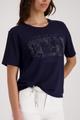 T-Shirt mit Schmuckdetails 36 - Marine
