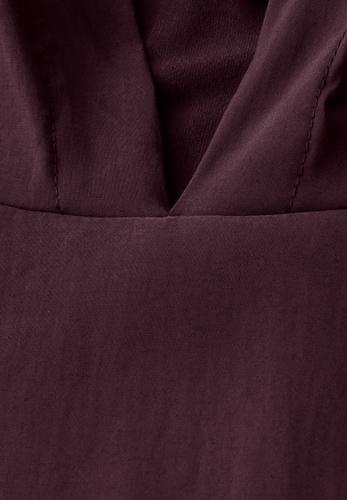 Materialmix Kapuzenshirt S - Mulberry Red