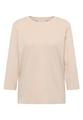 Shirt mit Rippstruktur L - Oat Milk Beige