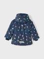 NMFMAXI JACKET FOIL AOP NOOS 98 - Dark Sapphire