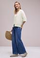 Kurzarm Jacke im Strick-Look mit Glitzer 40 - Off White