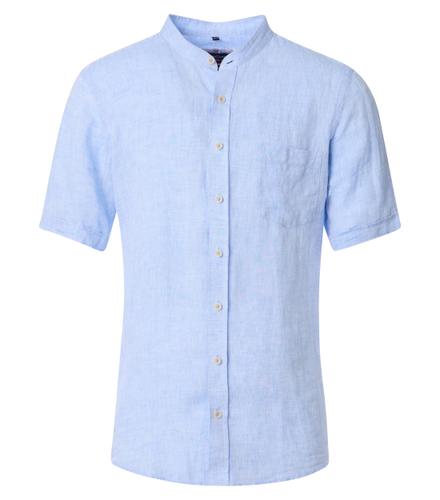 Leinenhemd XXL Casual Fit Short - Blau