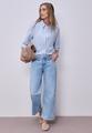 Bluse mit Hemdkragen und Backprint