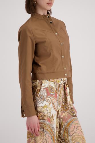 Trench Jacke mit Druckknopfverschluss