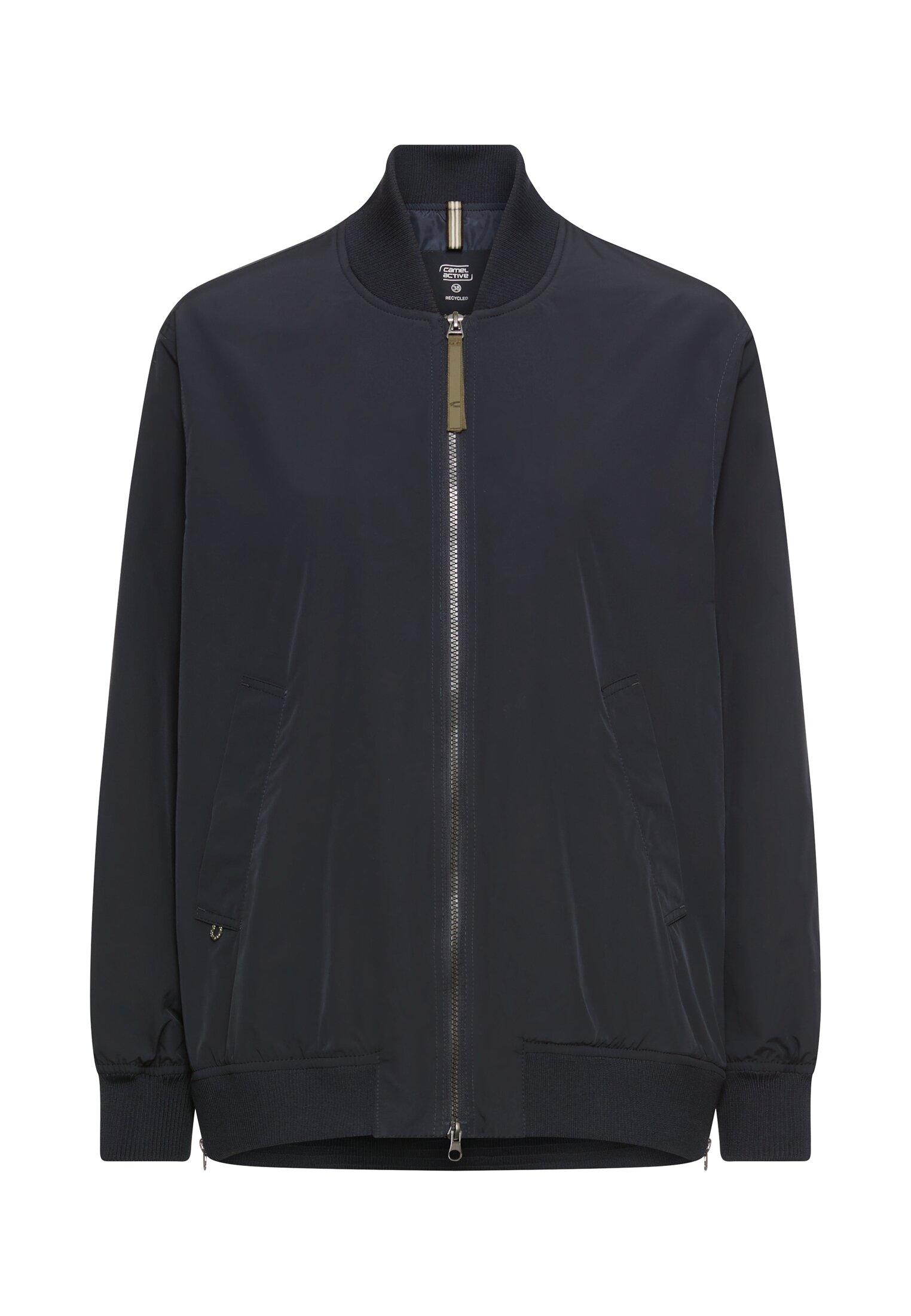 Bomberjacke mit seitlichem Reißverschluss 40 Regular Fit - Navy