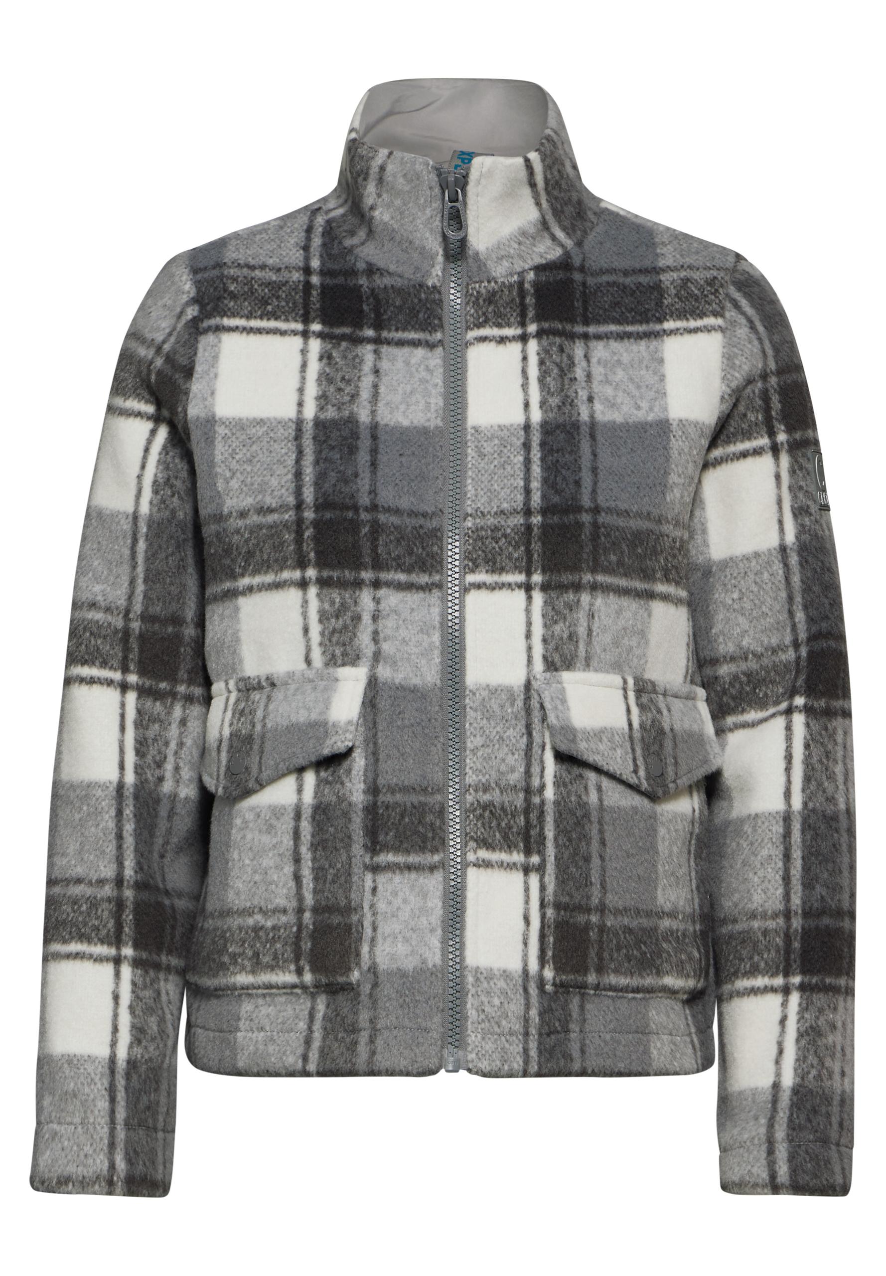 Karierte Jacke L - Mineral Grey Melange