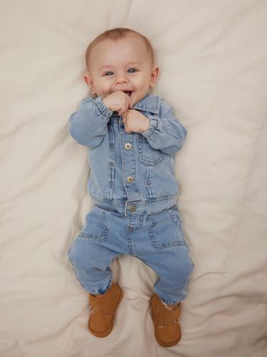 NBMBEN U-SHAPE R JEANS 8350-YB F 56 Übergroß - Light Blue Denim