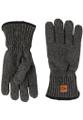 Melierte Strickhandschuhe mit warmen Futter Grau L