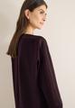 Batwing Shirt mit Tape S - Eggplant Red