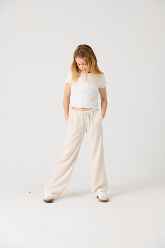 KOGSIESTA PULL-UP LINEN BLEND PNT NOOS 152 Gerade geschnitten - Moonbeam