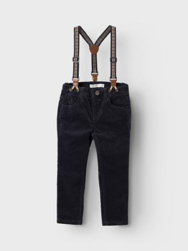 NMMRYAN SLIM CORD PANT W BRA 9618-YY R 110 Slim Fit - India Ink