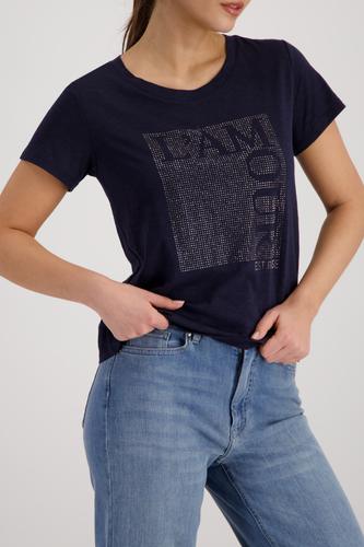 T-Shirt mit Strasssteinen