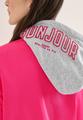 Blouson mit abnehmbarer Sweat-Kapuze XL - Beetroot Pink