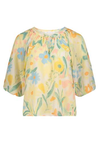 Schlupfbluse 40 Figurumspielend - Yellow/Green