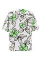 T-Shirt NOS mit Blumenprint 40 - Paradise Green/ecru/schwarz