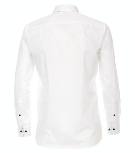 Popeline Hemd uni 39 Modern Fit - Weiss