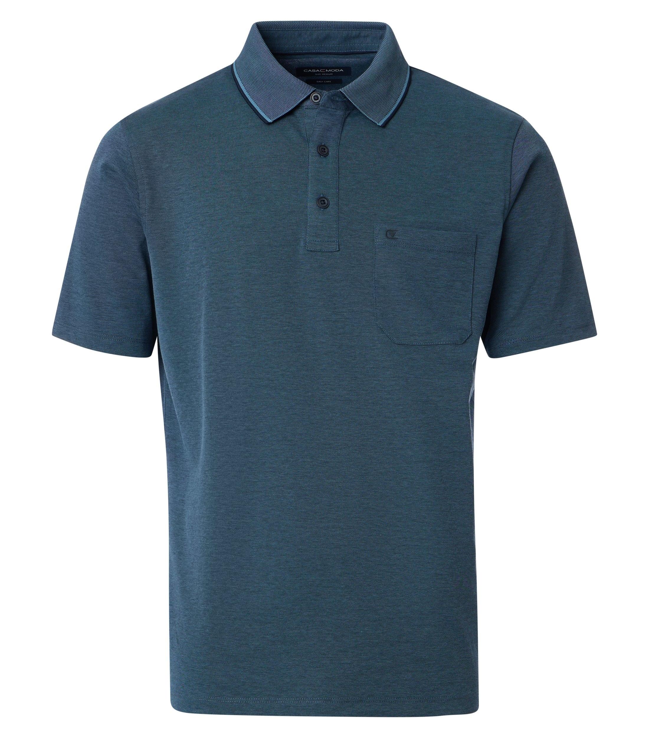 Polo-Shirt L - Aqua Bis Petrol