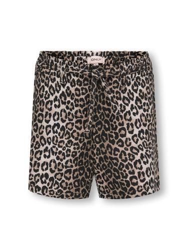 KOGSANDRA PRINTED SHORTS PNT 158 Locker geschnitten - Black