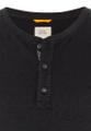 Kurzarm Henleyshirt aus reiner Baumwolle Grau M