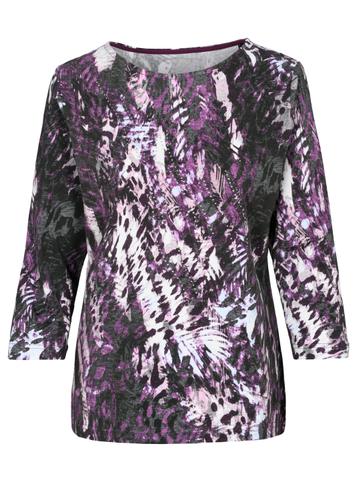 Rdh.-Shirt, 3/4 Arm, Druck 42 - Winterbloom Combo